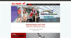Desktop Screenshot of honda-ramayana.com