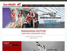Tablet Screenshot of honda-ramayana.com